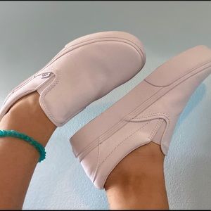 Platform all white vans!